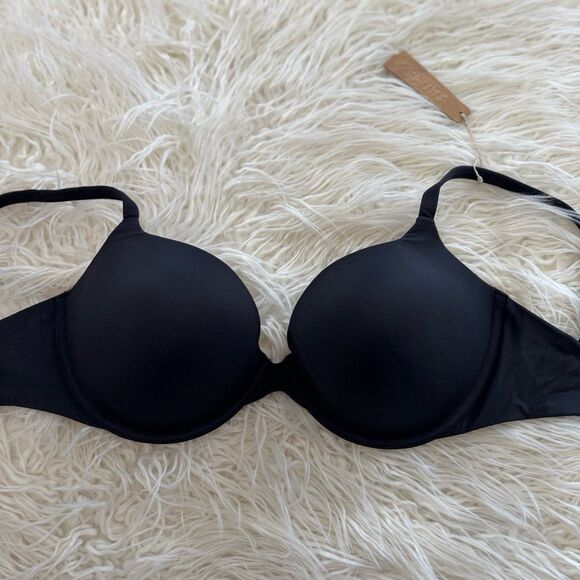 Skims Fits Everybody Push-Up Bra Onyx Size 32DDD - Picture 4 of 8